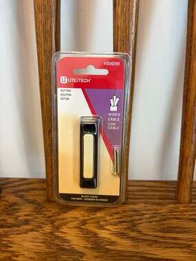 Utilitech Wired Doorbell Button UT-900-03 Black Finish